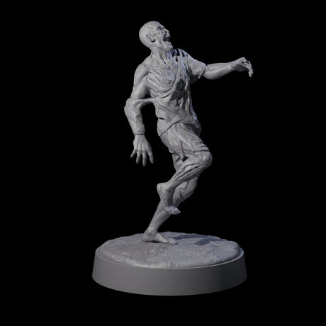Six Restless Zombies Miniature for Dungeons and Dragons, Pathfinder or other TTRPGs