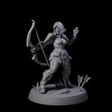 Six Shadowy Assassin Sisters Miniature for Dungeons and Dragons, Pathfinder or other TTRPGs