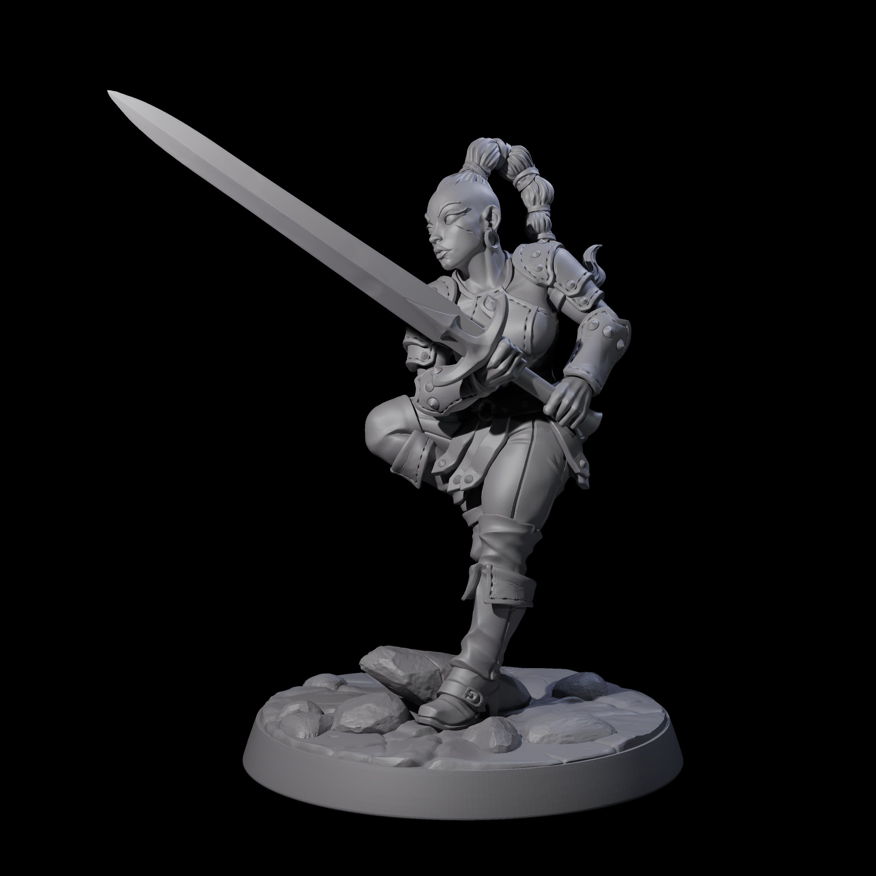 Six Shadowy Assassin Sisters Miniature for Dungeons and Dragons, Pathfinder or other TTRPGs