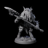 Six Shadowy Beastmen Miniature for Dungeons and Dragons, Pathfinder or other TTRPGs