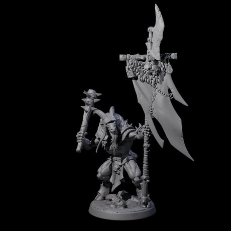 Six Shadowy Beastmen Miniature for Dungeons and Dragons, Pathfinder or other TTRPGs