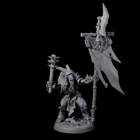 Six Shadowy Beastmen Miniature for Dungeons and Dragons, Pathfinder or other TTRPGs