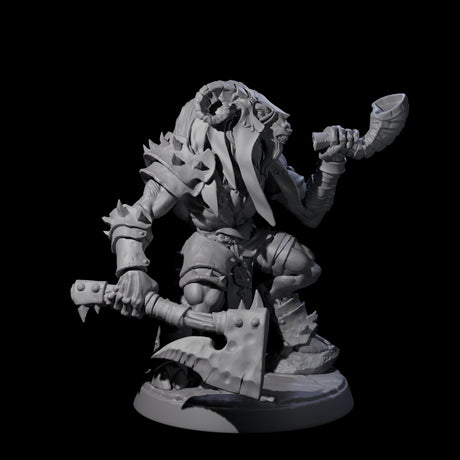 Six Shadowy Beastmen Miniature for Dungeons and Dragons, Pathfinder or other TTRPGs