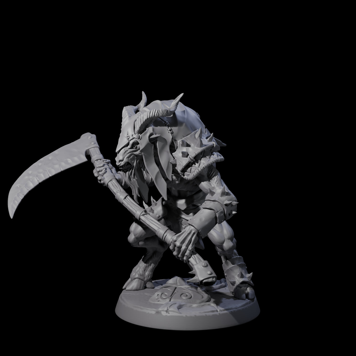Six Shadowy Beastmen Miniature for Dungeons and Dragons, Pathfinder or other TTRPGs