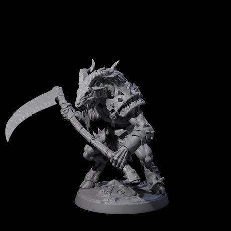 Six Shadowy Beastmen Miniature for Dungeons and Dragons, Pathfinder or other TTRPGs