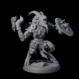 Six Shadowy Beastmen Miniature for Dungeons and Dragons, Pathfinder or other TTRPGs