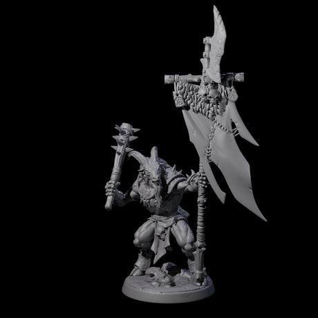 Six Shadowy Beastmen Miniature for Dungeons and Dragons, Pathfinder or other TTRPGs