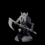 Six Shadowy Beastmen Miniature for Dungeons and Dragons, Pathfinder or other TTRPGs