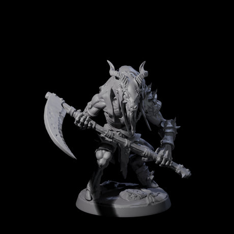 Six Shadowy Beastmen Miniature for Dungeons and Dragons, Pathfinder or other TTRPGs