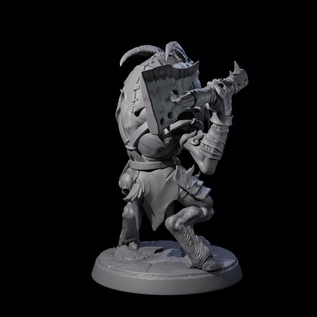 Six Shadowy Beastmen Miniature for Dungeons and Dragons, Pathfinder or other TTRPGs