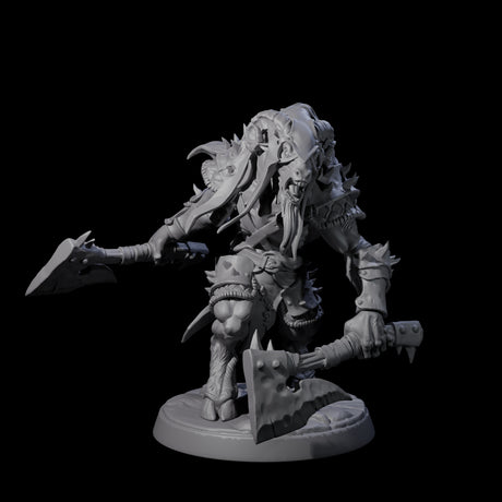 Six Shadowy Beastmen Miniature for Dungeons and Dragons, Pathfinder or other TTRPGs