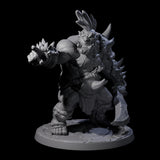 Six Smashing Ogres Miniature for Dungeons and Dragons, Pathfinder or other TTRPGs