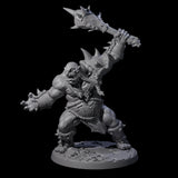 Six Smashing Ogres Miniature for Dungeons and Dragons, Pathfinder or other TTRPGs