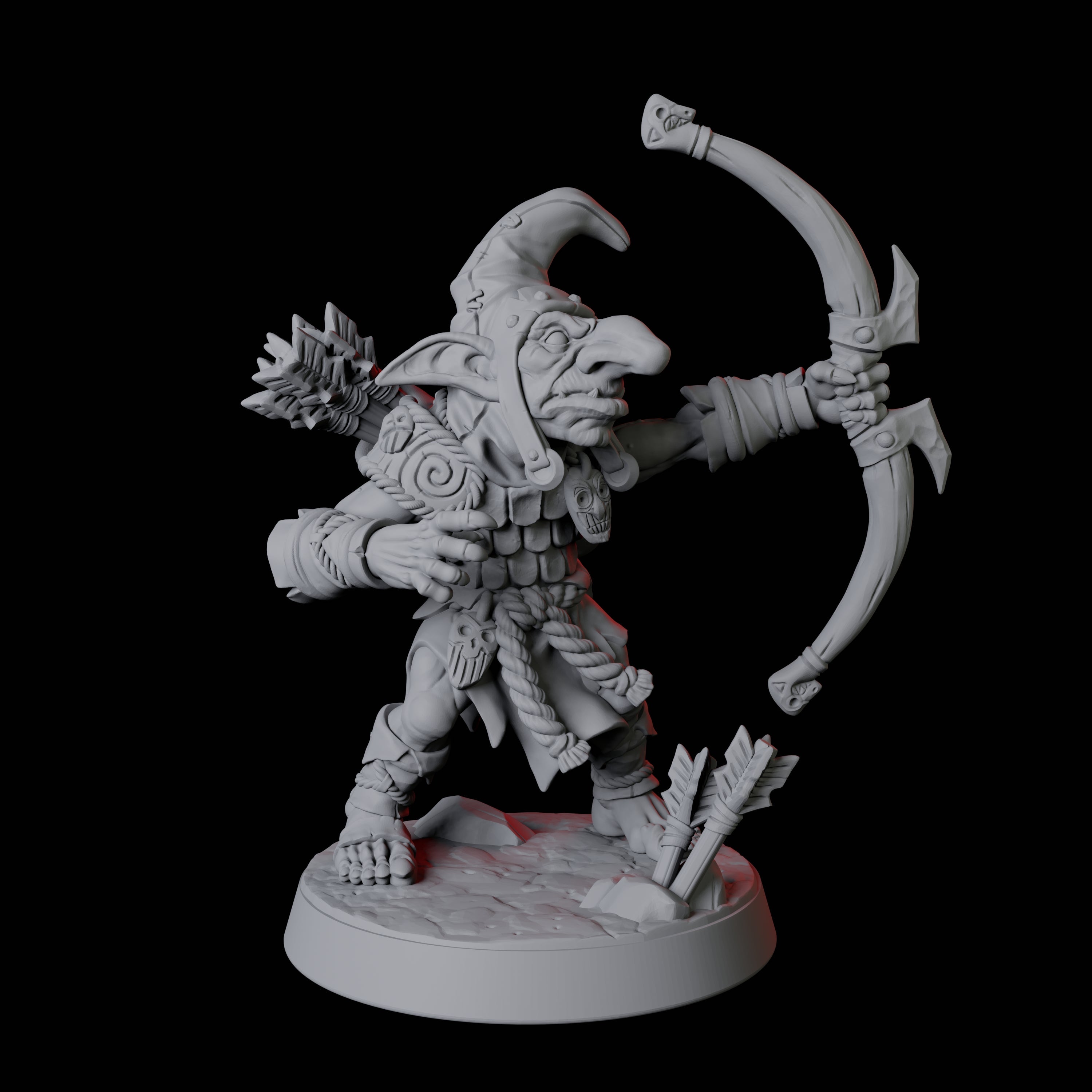 Six Snivelling Goblins Miniature for Dungeons and Dragons, Pathfinder or other TTRPGs