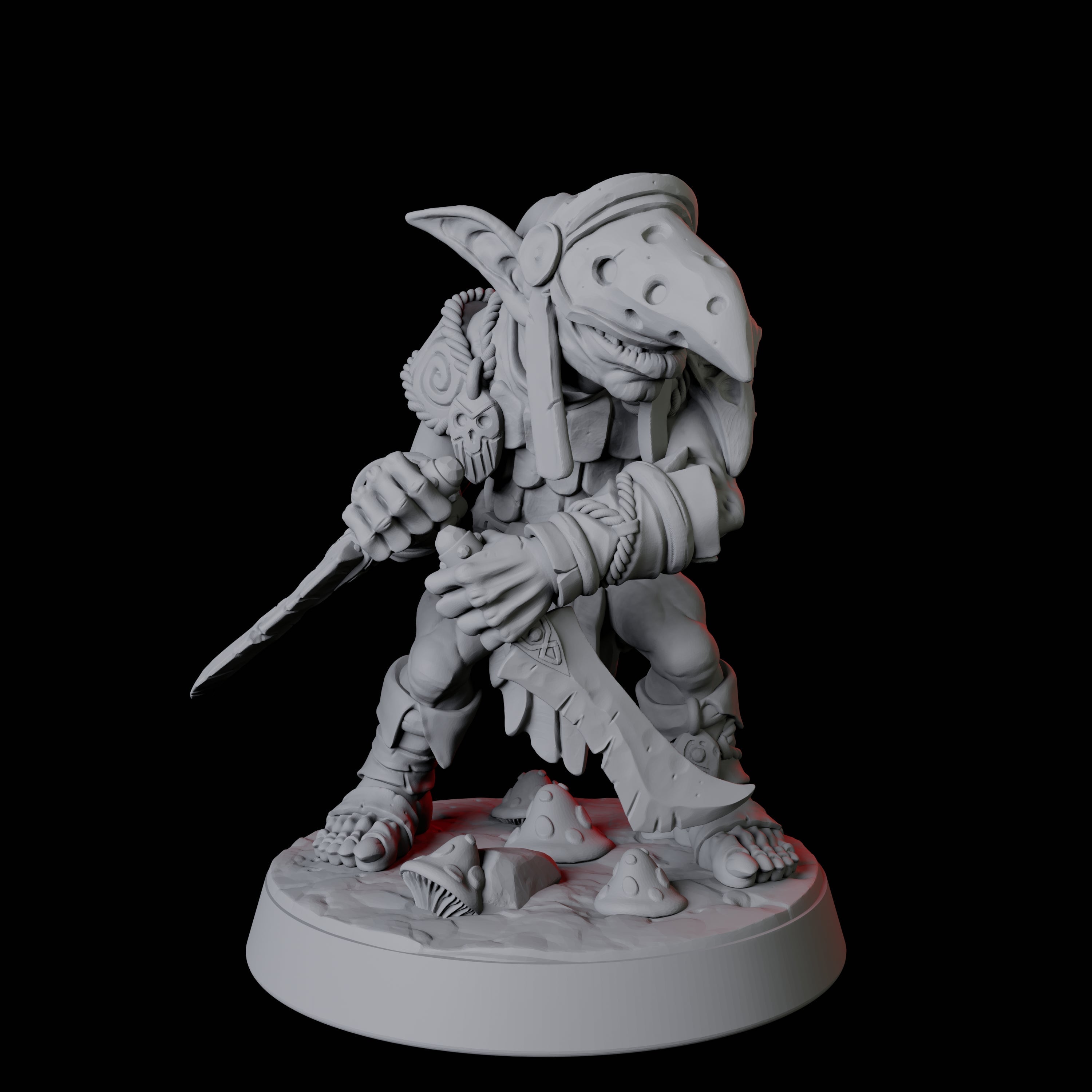 Six Snivelling Goblins Miniature for Dungeons and Dragons, Pathfinder or other TTRPGs