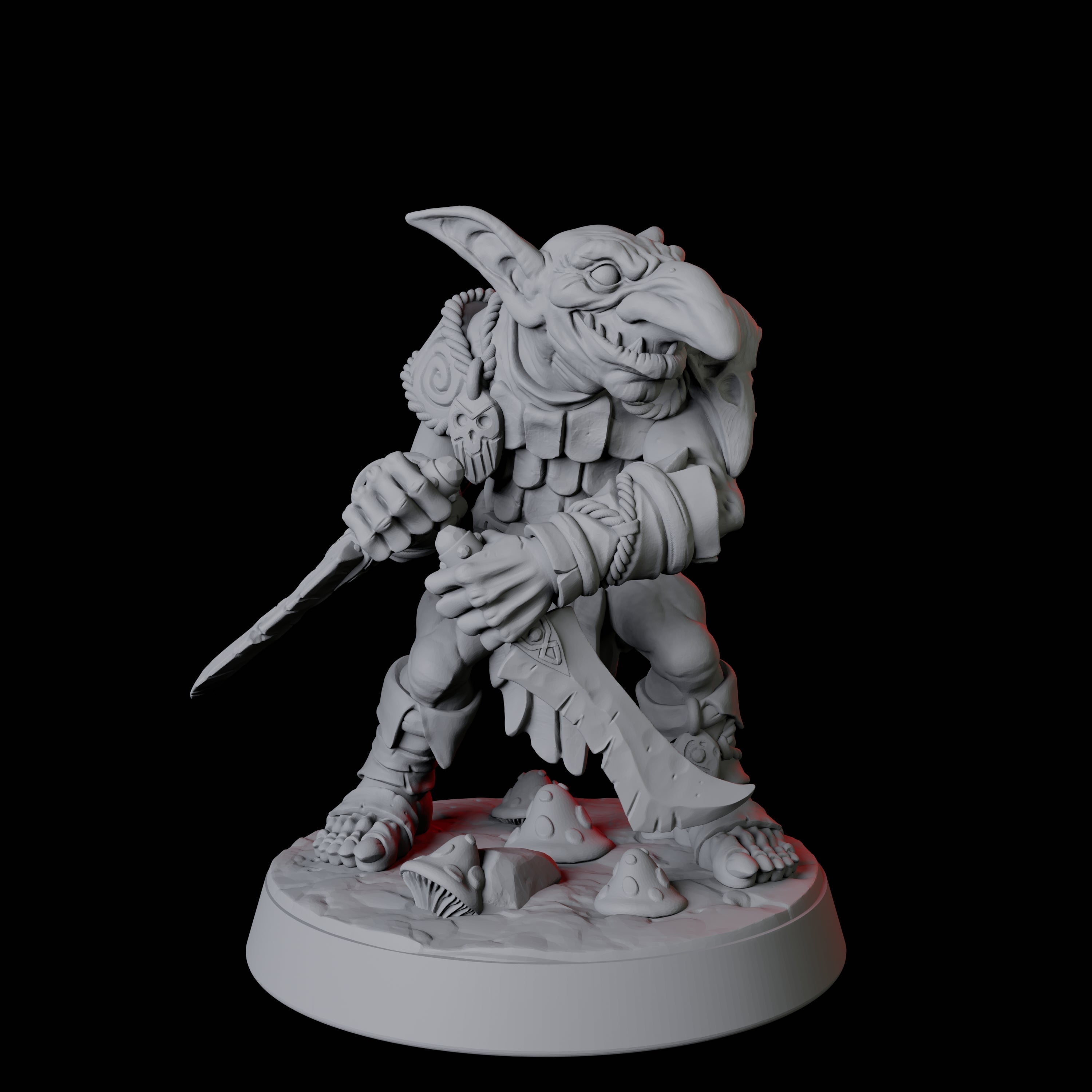 Six Snivelling Goblins Miniature for Dungeons and Dragons, Pathfinder or other TTRPGs