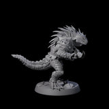 Six Spiky Lizardfolk Miniature for Dungeons and Dragons, Pathfinder or other TTRPGs