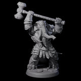 Six Stoic Loxodon Guards Miniature for Dungeons and Dragons, Pathfinder or other TTRPGs