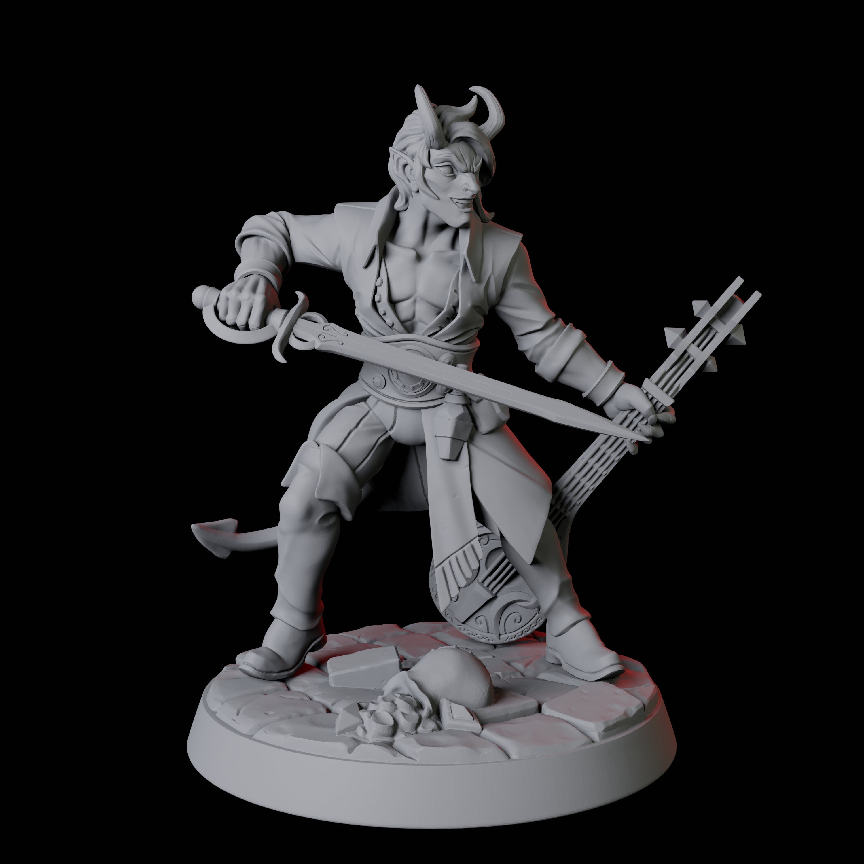 Six Tiefling Tricksters Miniature for Dungeons and Dragons, Pathfinder or other TTRPGs