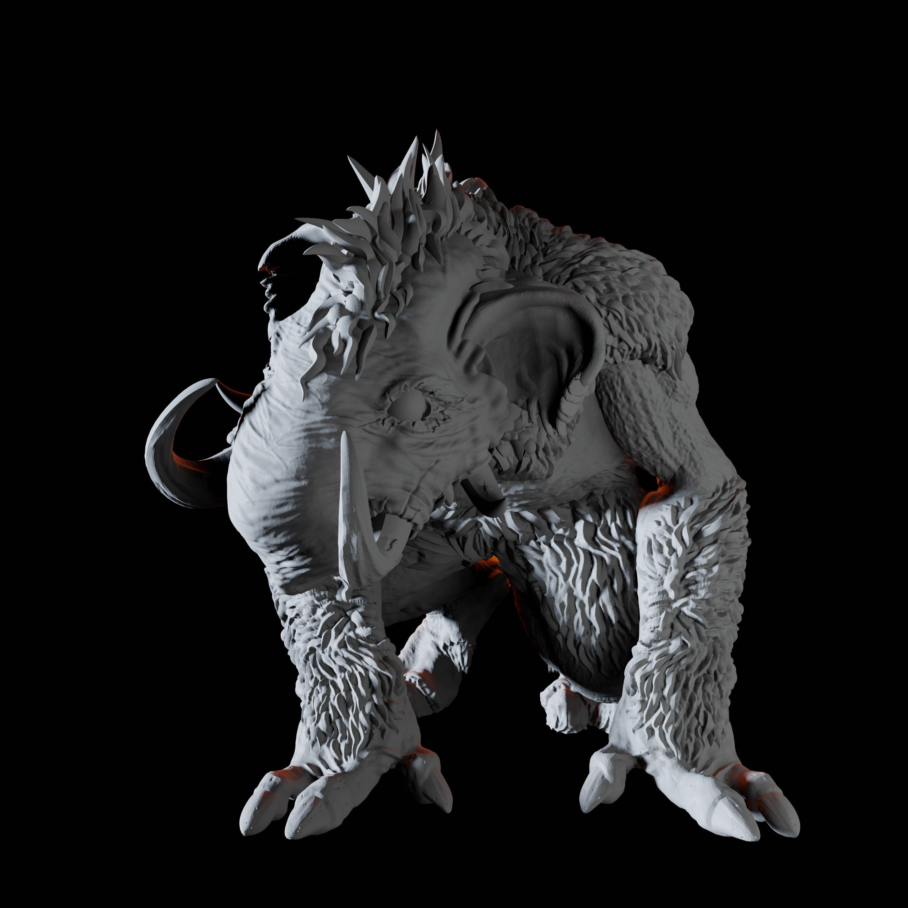 Six Tundra Troll Miniatures for Dungeons and Dragons - Myth Forged