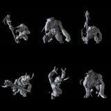 Six Tundra Trolls Miniature for Dungeons and Dragons, Pathfinder or other TTRPGs