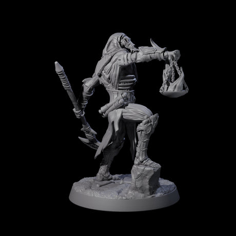 Skeletal Anbuis Priest Miniature for Dungeons and Dragons, Pathfinder or other TTRPGs