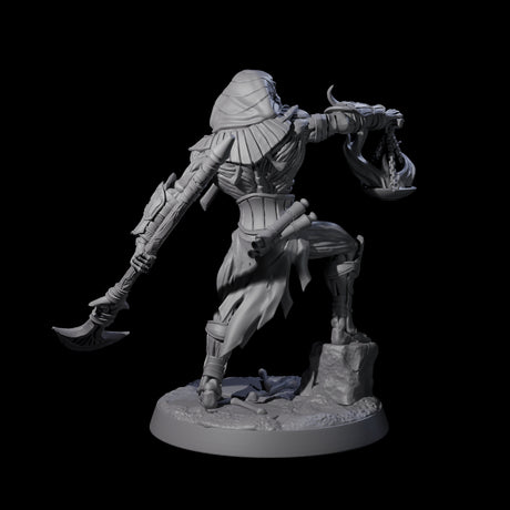 Skeletal Anbuis Priest Miniature for Dungeons and Dragons, Pathfinder or other TTRPGs