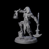 Skeletal Anbuis Priest Miniature for Dungeons and Dragons, Pathfinder or other TTRPGs