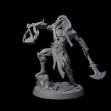 Skeletal Anbuis Priest Miniature for Dungeons and Dragons, Pathfinder or other TTRPGs
