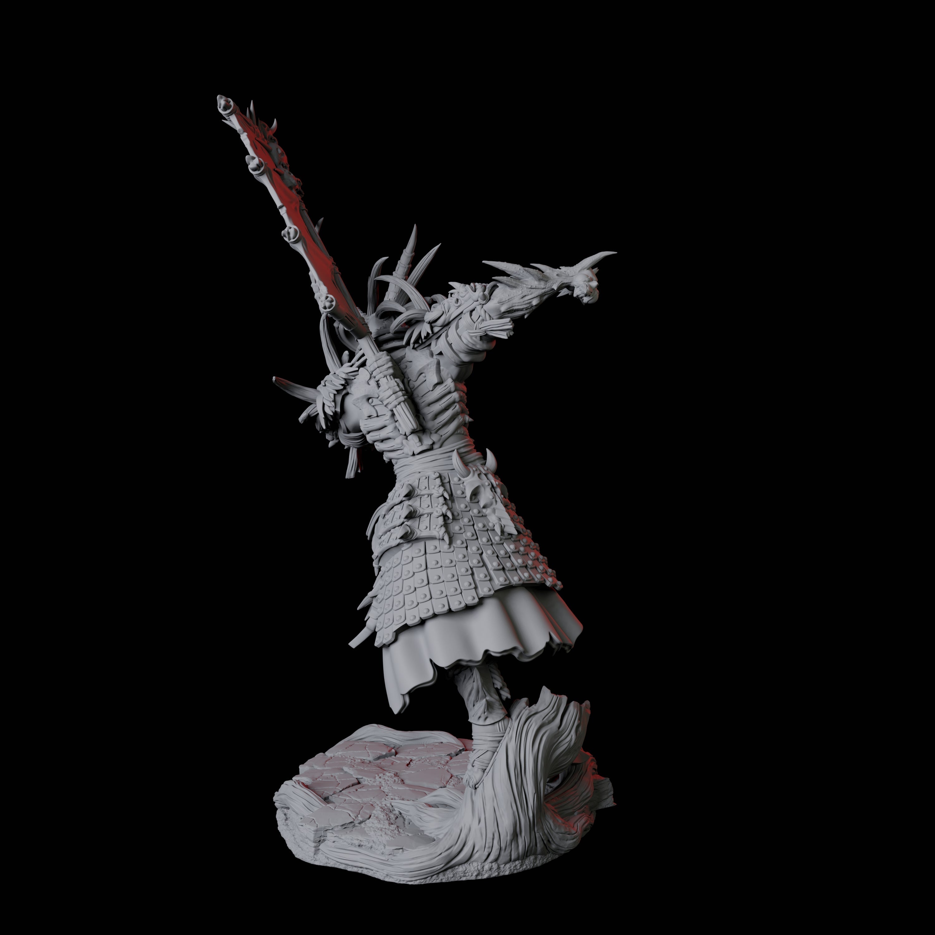 Skeletal Undead Samurai A Miniature for Dungeons and Dragons, Pathfinder or other TTRPGs