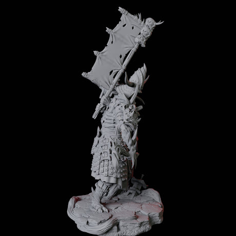 Skeletal Undead Samurai B Miniature for Dungeons and Dragons, Pathfinder or other TTRPGs