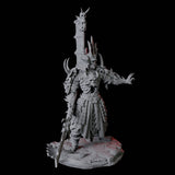 Skeletal Undead Samurai C Miniature for Dungeons and Dragons, Pathfinder or other TTRPGs