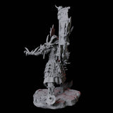 Skeletal Undead Samurai C Miniature for Dungeons and Dragons, Pathfinder or other TTRPGs