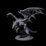 Skeletal Zombie Dragon Miniature for Dungeons and Dragons, Pathfinder or other TTRPGs