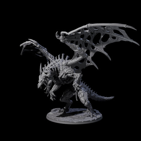 Skeletal Zombie Dragon Miniature for Dungeons and Dragons, Pathfinder or other TTRPGs