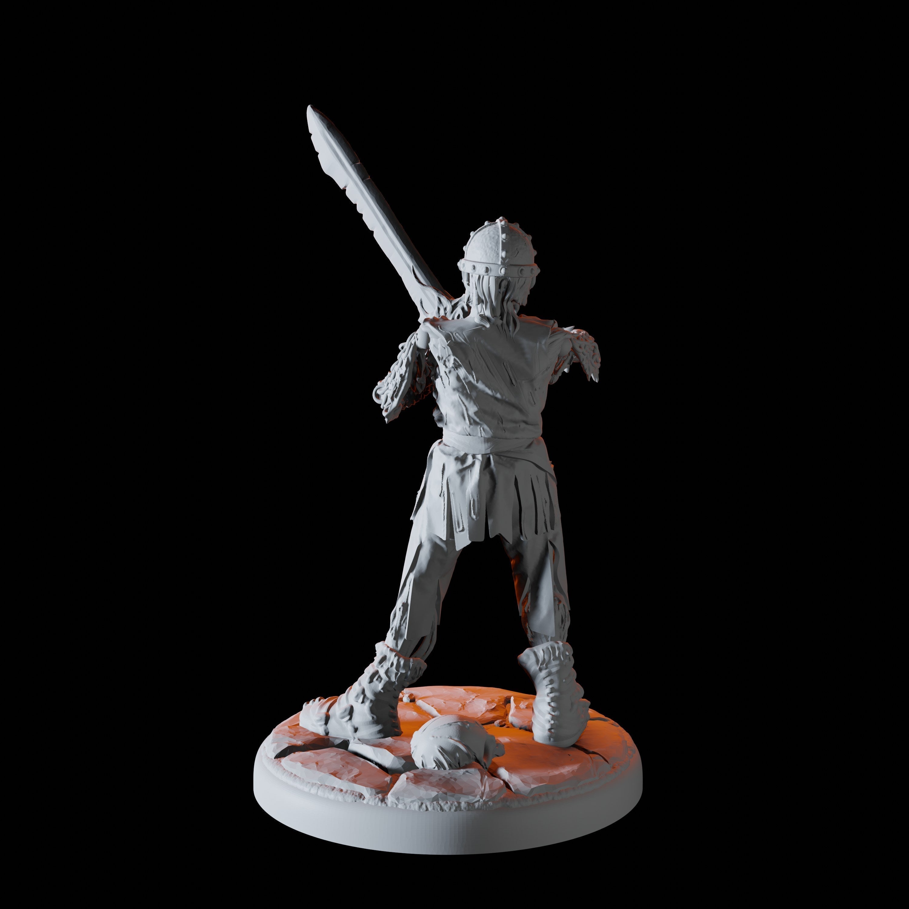 Skeleton Swordsman Miniature for Dungeons and Dragons - Myth Forged