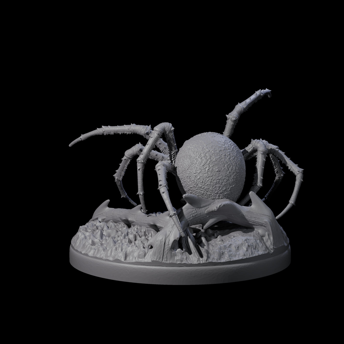 Skittering Cave Spider D Miniature for Dungeons and Dragons, Pathfinder or other TTRPGs