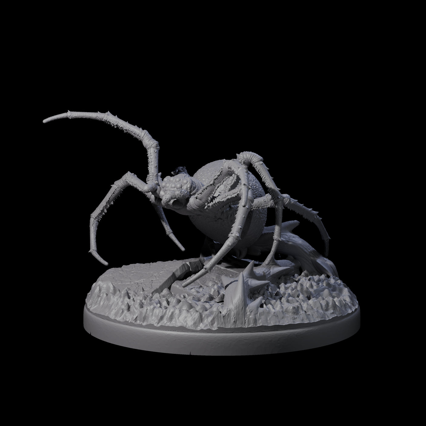 Skittering Cave Spider D Miniature for Dungeons and Dragons, Pathfinder or other TTRPGs
