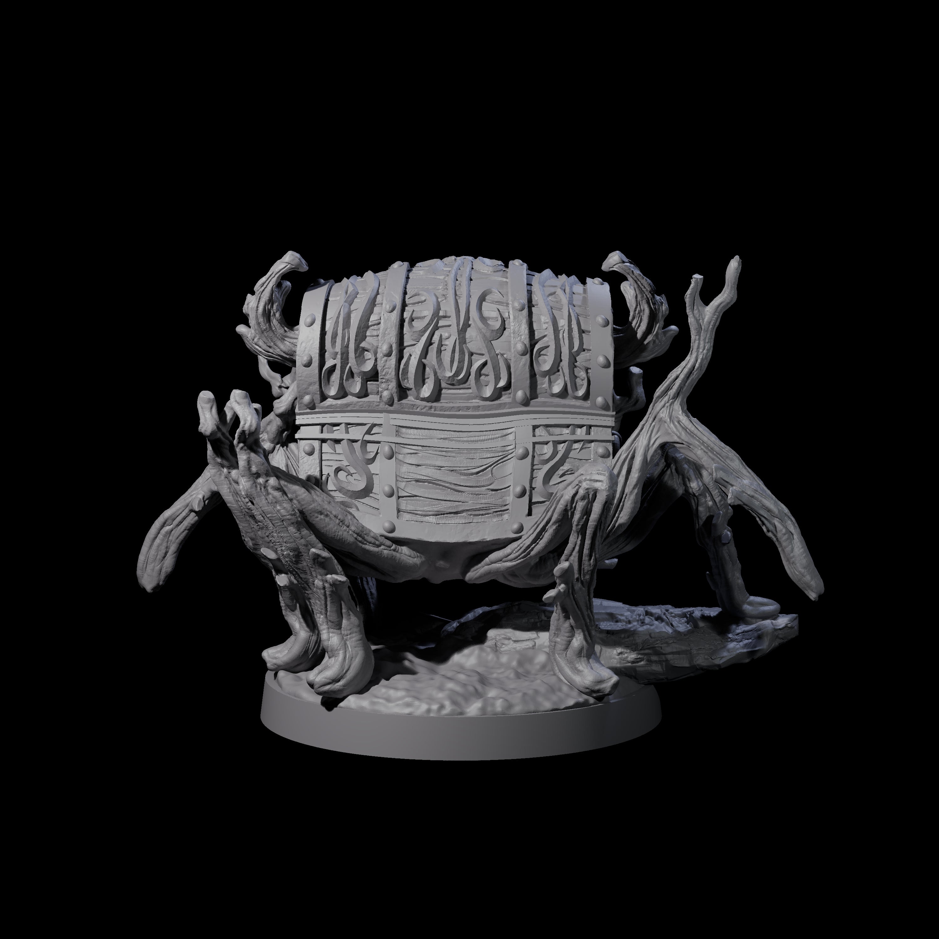 Skittering Chest Mimic Miniature for Dungeons and Dragons, Pathfinder or other TTRPGs