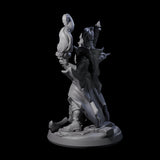 Skull Wielding Necromancer Miniature for Dungeons and Dragons, Pathfinder or other TTRPGs