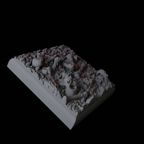 Skull and Bones Base Pack - 20mm Square Miniature for Dungeons and Dragons, Pathfinder or other TTRPGs