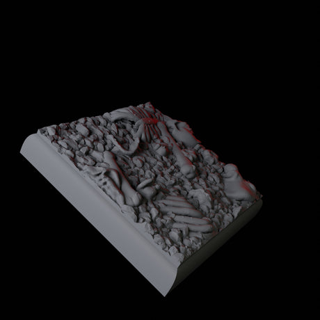 Skull and Bones Base Pack - 20mm Square Miniature for Dungeons and Dragons, Pathfinder or other TTRPGs