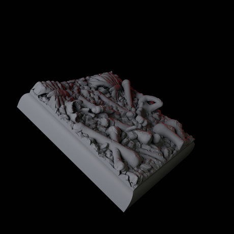 Skull and Bones Base Pack - 20mm Square Miniature for Dungeons and Dragons, Pathfinder or other TTRPGs
