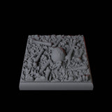 Skull and Bones Base Pack - 20mm Square Miniature for Dungeons and Dragons, Pathfinder or other TTRPGs