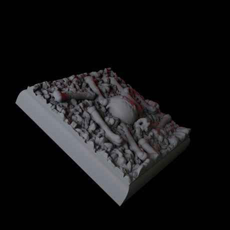 Skull and Bones Base Pack - 20mm Square Miniature for Dungeons and Dragons, Pathfinder or other TTRPGs