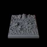 Skull and Bones Base Pack - 20mm Square Miniature for Dungeons and Dragons, Pathfinder or other TTRPGs