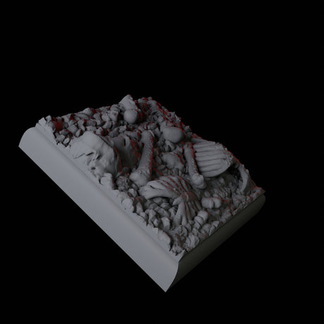 Skull and Bones Base Pack - 20mm Square Miniature for Dungeons and Dragons, Pathfinder or other TTRPGs