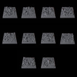 Skull and Bones Base Pack - 20mm Square Miniature for Dungeons and Dragons, Pathfinder or other TTRPGs
