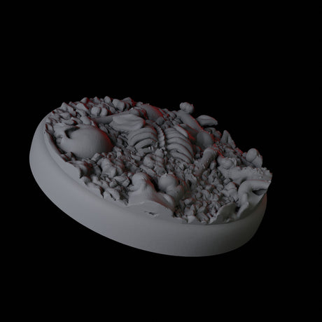Skull and Bones Base Pack - 25mm Circles Miniature for Dungeons and Dragons, Pathfinder or other TTRPGs