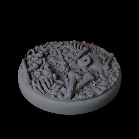 Skull and Bones Base Pack - 25mm Circles Miniature for Dungeons and Dragons, Pathfinder or other TTRPGs